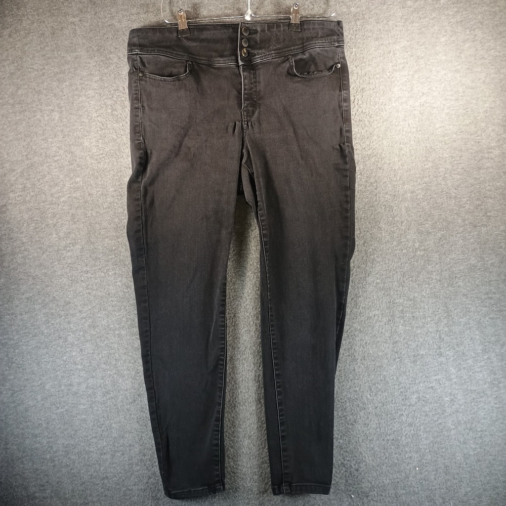 Lane Bryant Jeans Women 14‎ Flex Magic Waistband High Rise Jegging Black Skinny